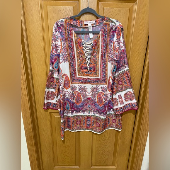 Nanette Lepore Other - Nanette Lepore Paisley Bohemian Medium Swim Tunic Cover Up